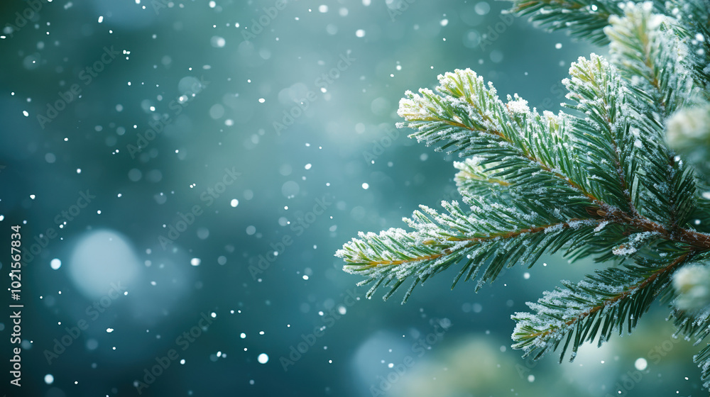 Snow-covered pine branches with falling snow, capturing the serene beauty of winter in high resolution, perfect for landscape photography projects. Snow-covered pine branches with falling snow, capturing the serene beauty of winter in high resolution, perfect for landscape photography projects.