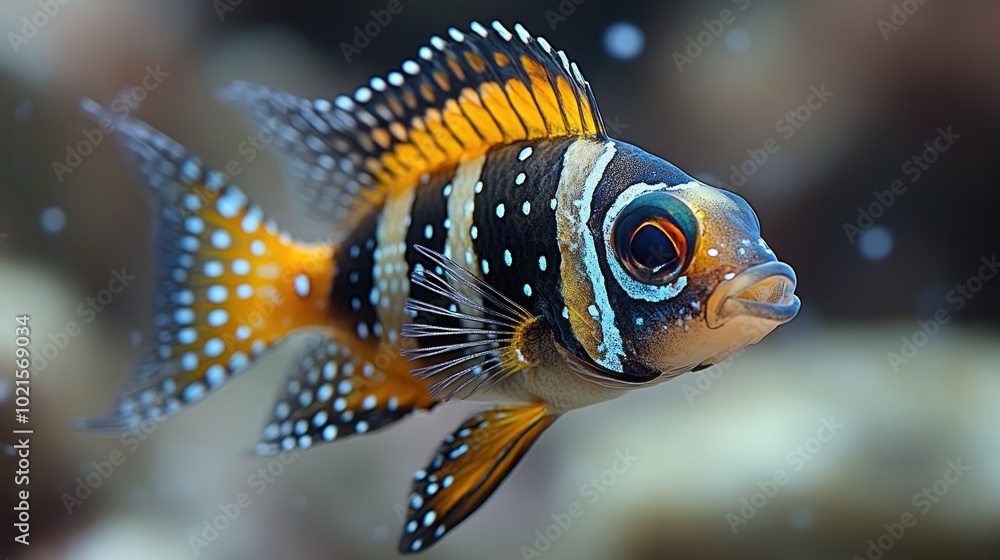 Closeup of a Colorful Fish Closeup of a Colorful Fish