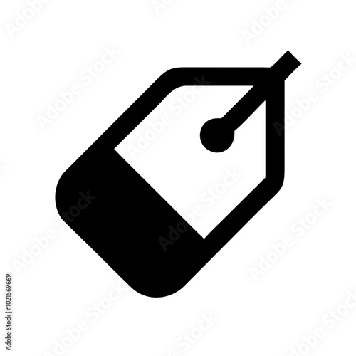 Version tag icon symbolizing software versioning and project management

