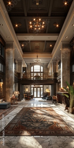 Grand Luxury Hotel Lobby Interior Design