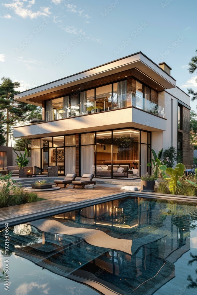 Modern Luxury Villa with Pool and Deck Modern Luxury Villa with Pool and Deck