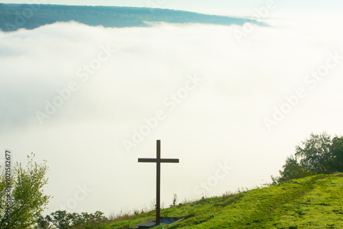 Picturesque Landscape of Rural Moldova. Idyllic Countryside Landscape in Republic of Moldova. Rolling Hills and Farmland in Europe.