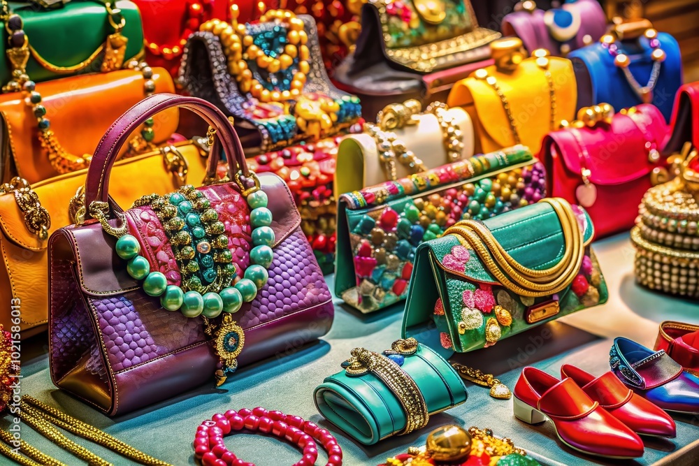 Fototapeta premium Stylish luxury accessories for modern fashion lovers showcasing elegance and sophistication in design and craftsmanship