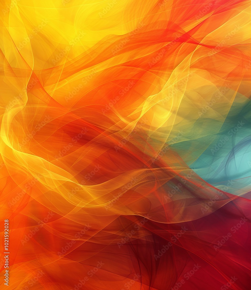 Abstract Colorful Flowing Design Abstract Colorful Flowing Design