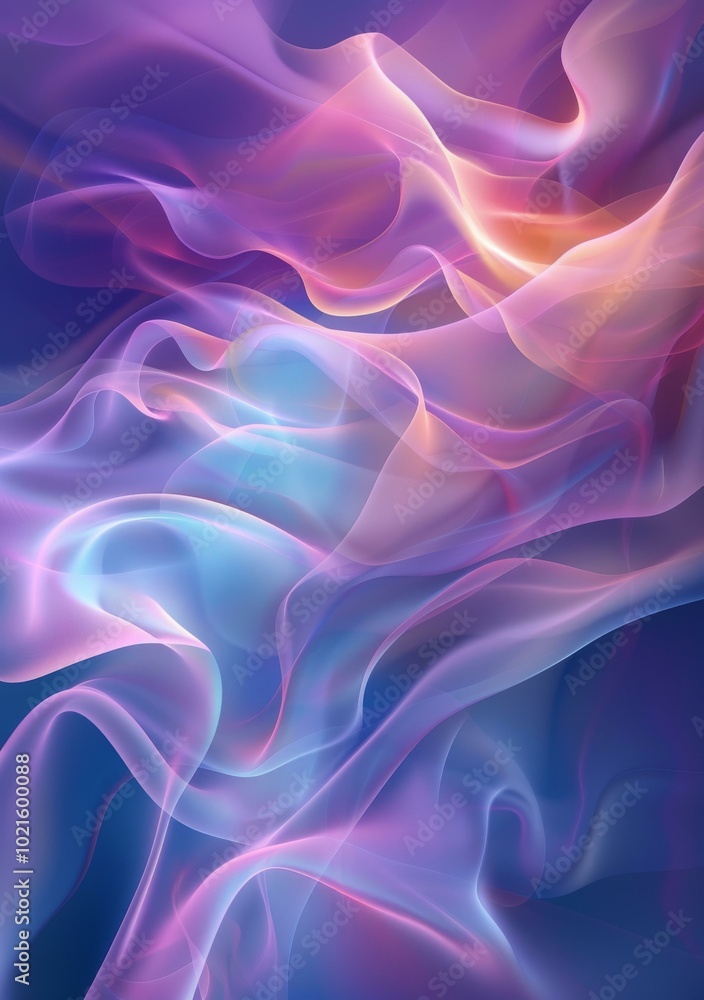 Abstract Flowing Colors Illustration Abstract Flowing Colors Illustration