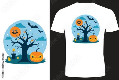 This eye-catching illustration is perfect for any Halloween project! With its bold colors and playful design, it's sure to add a touch of fun to your work.