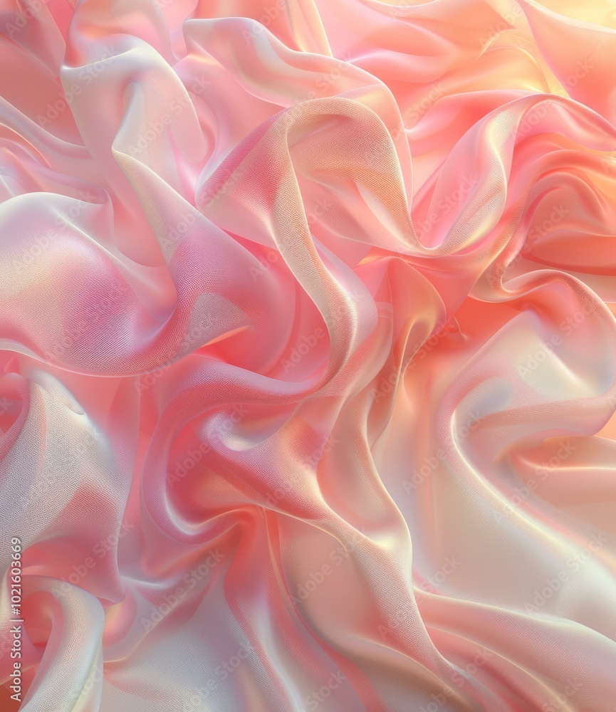 Beautiful Pink and Light Peach Silk Fabric Texture Beautiful Pink and Light Peach Silk Fabric Texture