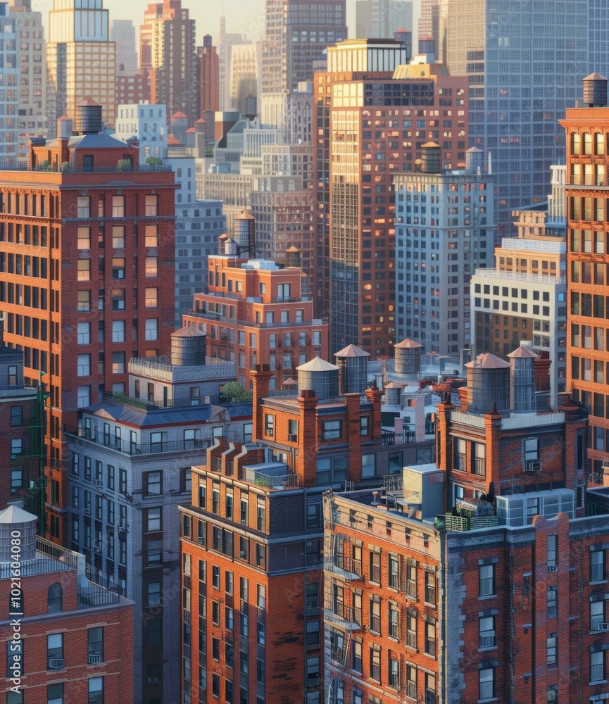 Fototapeta premium Cityscape of Buildings in a Urban Area