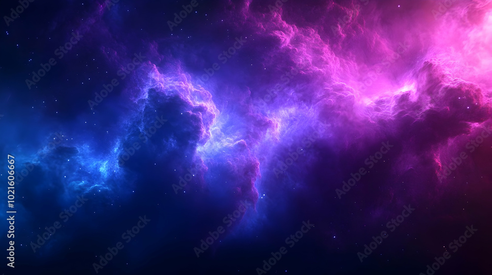 Abstract Purple and Blue Nebula Background Abstract Purple and Blue Nebula Background