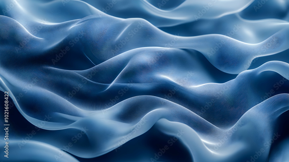 Obraz premium Abstract Blue Waves Background