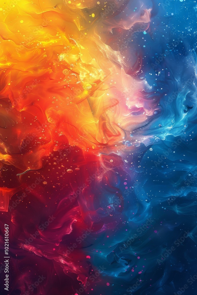 Abstract Colorful Flowing Mix Art Abstract Colorful Flowing Mix Art