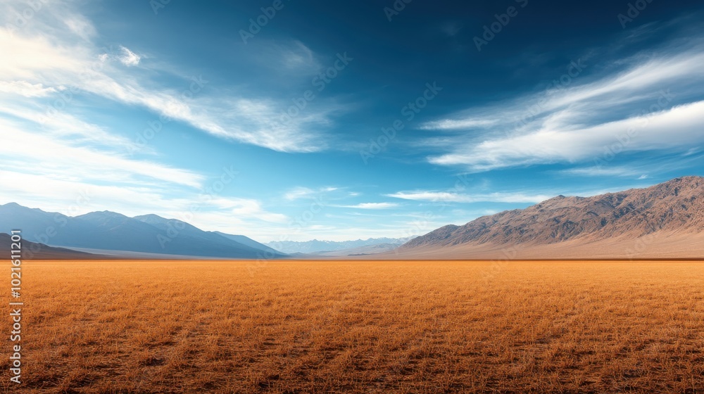 mountains in the distance, creating a serene natural landscape. mountains in the distance, creating a serene natural landscape.