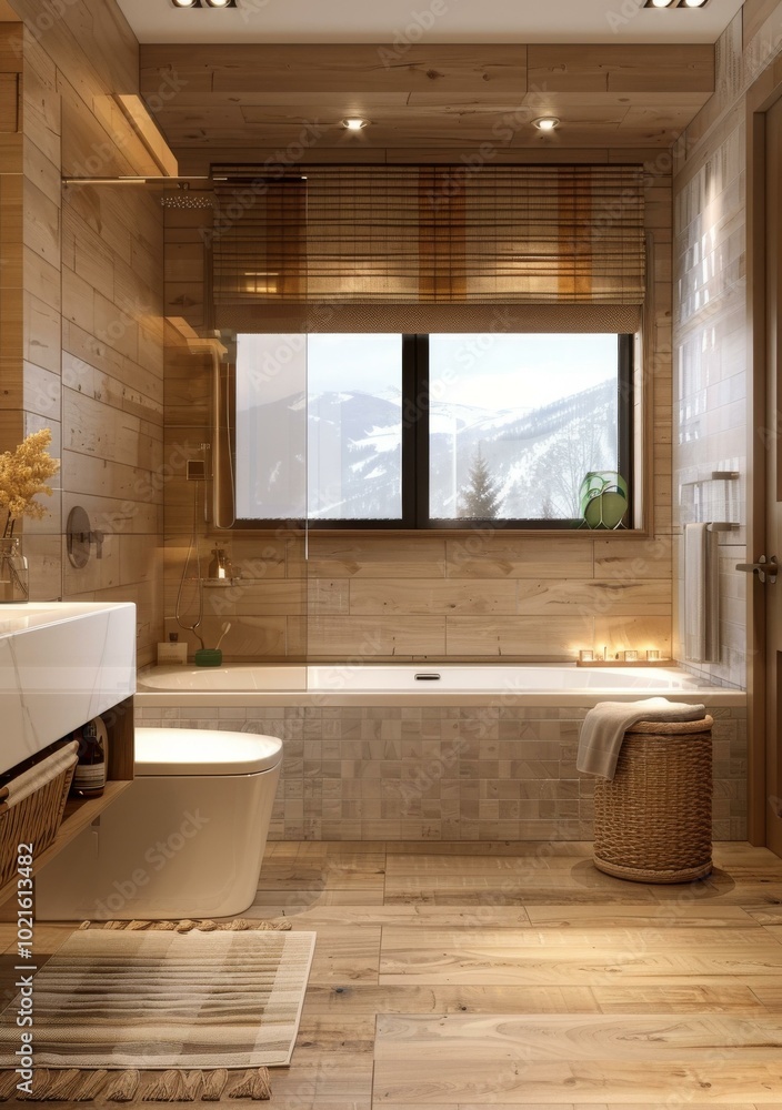 Modern Wooden Bathroom Interior Design Modern Wooden Bathroom Interior Design
