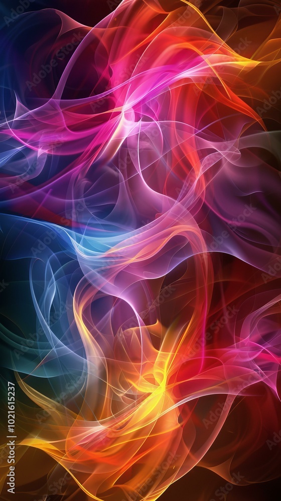 Fototapeta premium Abstract Colorful Flowing Forms