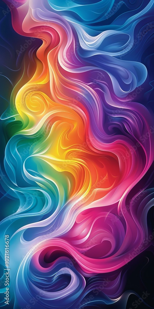 Abstract Colorful Flowing Liquid Art Design Abstract Colorful Flowing Liquid Art Design