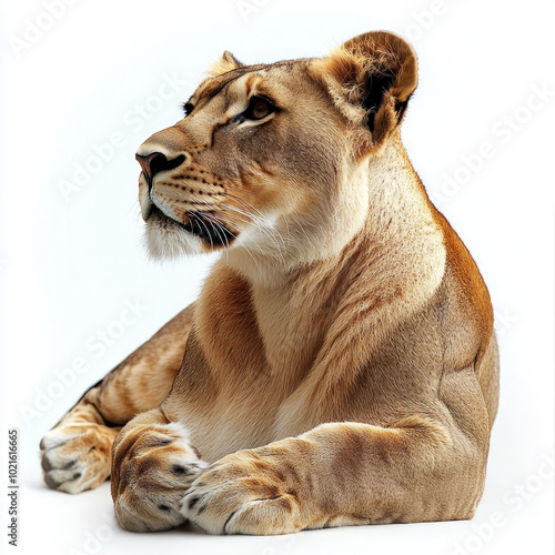 Lioness Isolated
