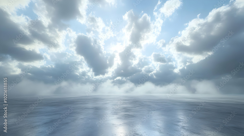 Sky and Sea 3D Background Sky and Sea 3D Background
