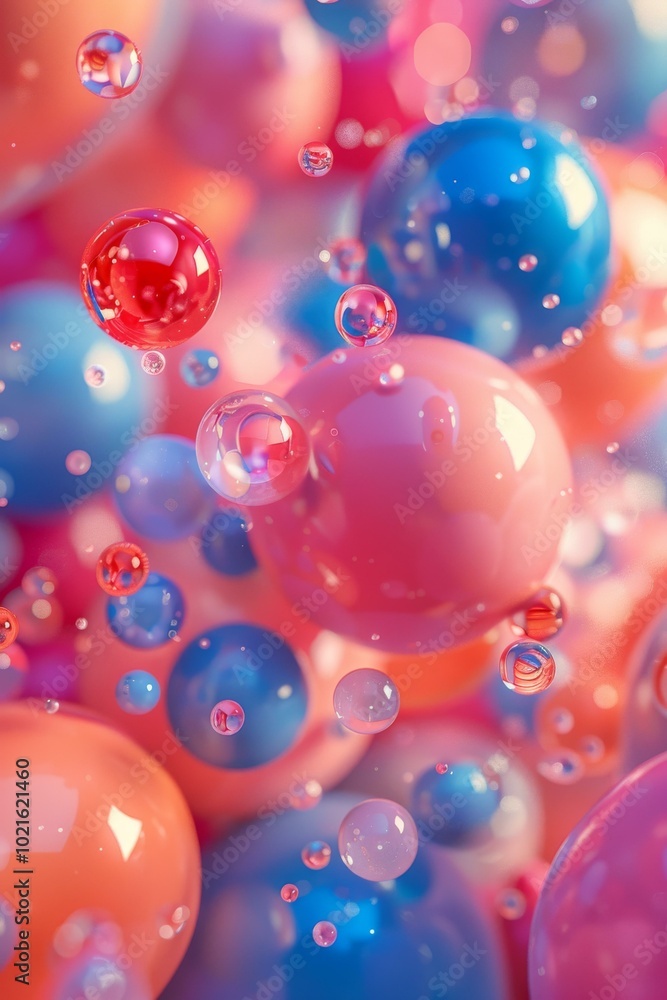 Abstract Colorful Bubbles Illustration Abstract Colorful Bubbles Illustration
