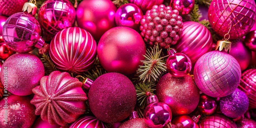Vibrant Hot Pink Christmas Decorations for Festive Holiday Decor and Seasonal Celebrations Vibrant Hot Pink Christmas Decorations for Festive Holiday Decor and Seasonal Celebrations