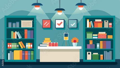 The museum gift shop filled with souvenirs and books related to the museums collection was tucked away in a corner of the hall.