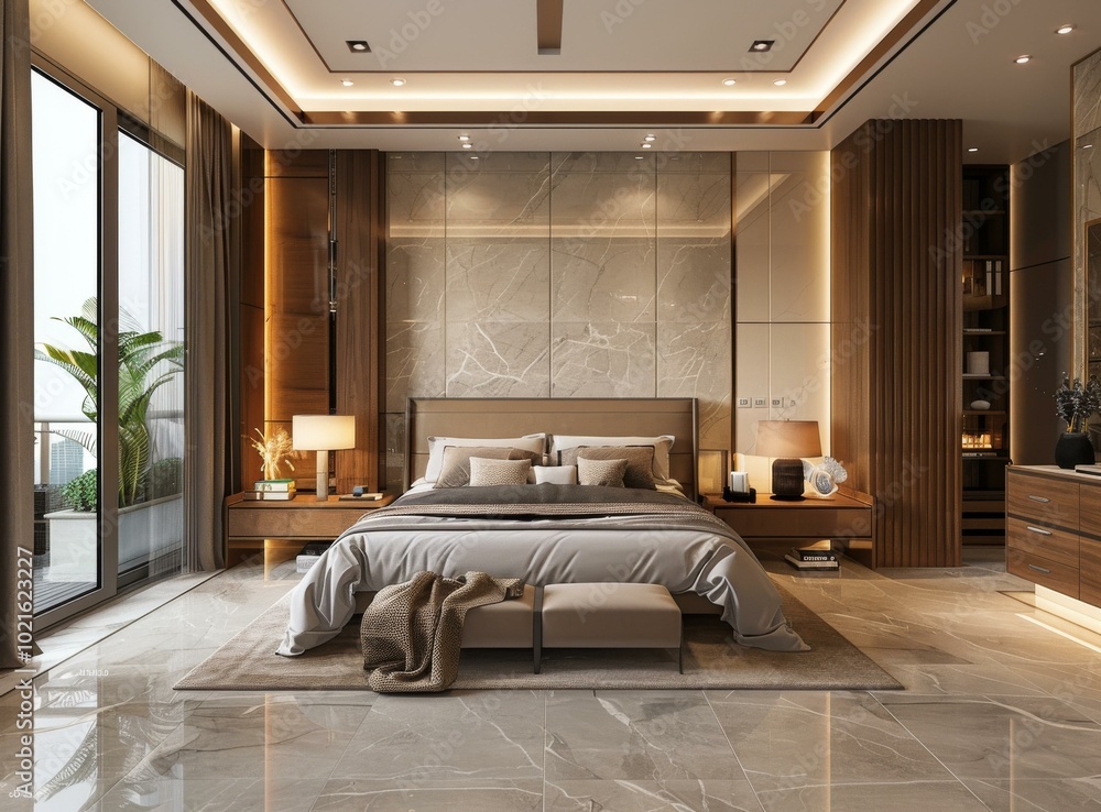 Modern Bedroom Interior Design with Beige Tones Modern Bedroom Interior Design with Beige Tones