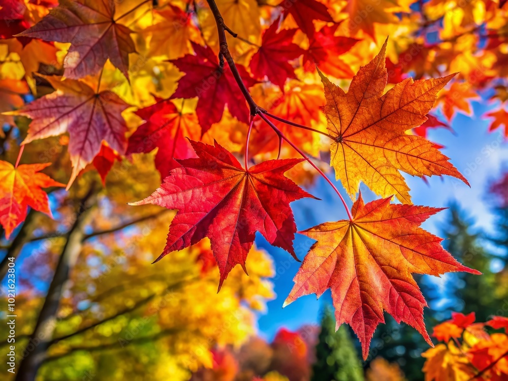 Vibrant Maple Tree Leaves in Autumn Showcasing Stunning Fall Colors and Natural Beauty of Seasonal Foliage Vibrant Maple Tree Leaves in Autumn Showcasing Stunning Fall Colors and Natural Beauty of Seasonal Foliage