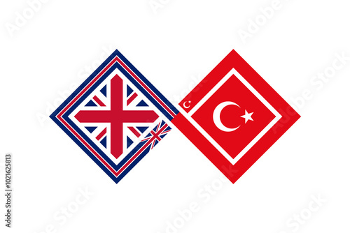 Free Download deal concept. english and turkish language translation icon. vector illustration isolated on white background - GFXLoad