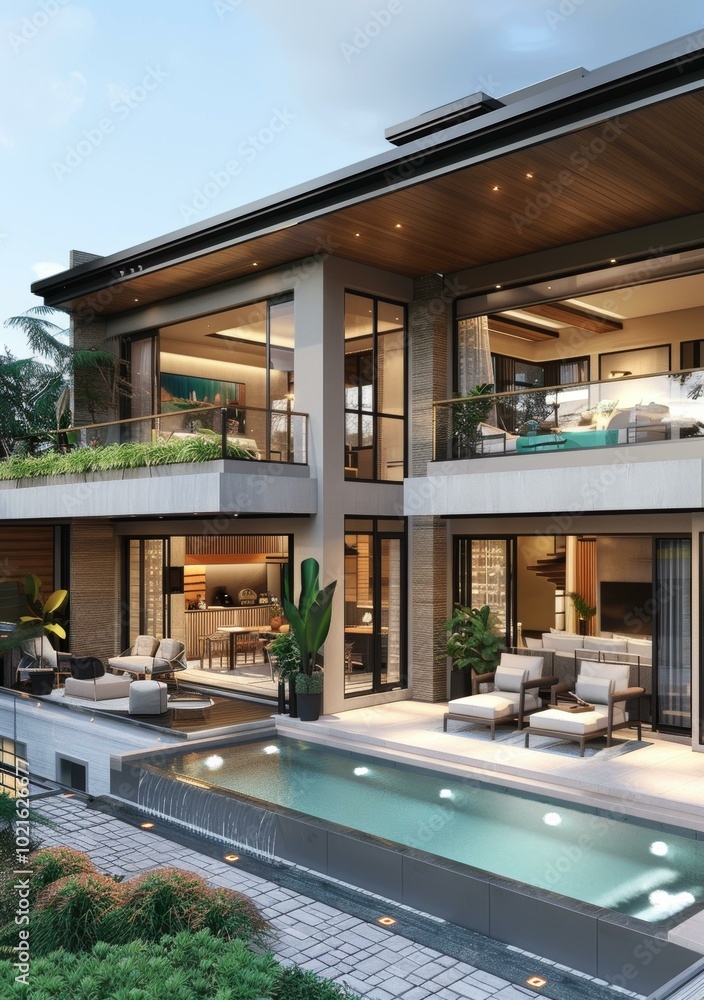 Modern Luxury Villa with Pool and Terrace Modern Luxury Villa with Pool and Terrace