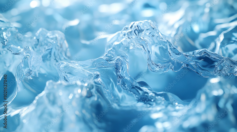 Abstract Blue Water Background - Crystal Clear Texture Abstract Blue Water Background - Crystal Clear Texture