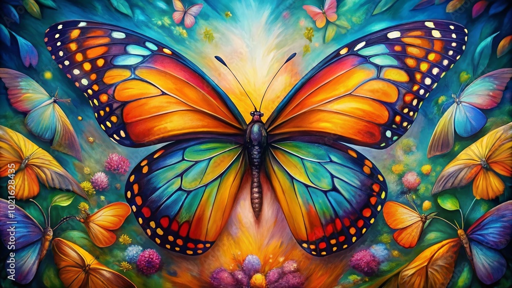 Vibrant Painting of Butterfly Wings in Stunning Colors for Nature and Art Lovers Seeking Unique Decor Inspiration Vibrant Painting of Butterfly Wings in Stunning Colors for Nature and Art Lovers Seeking Unique Decor Inspiration
