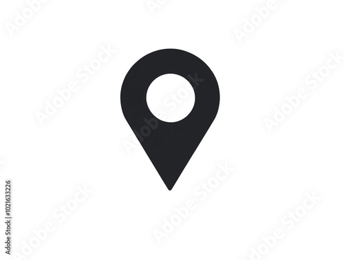 a black location pin