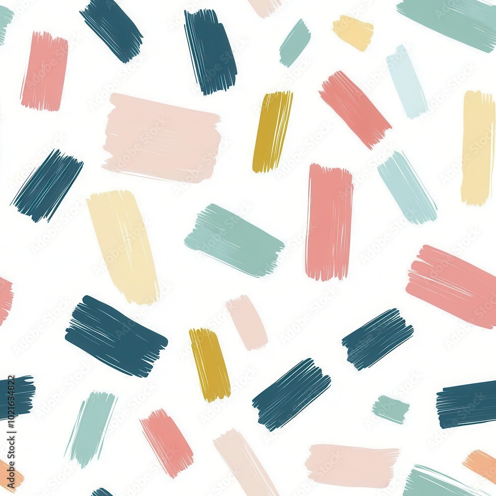 Colorful brush strokes on white background. Colorful brush strokes on white background.