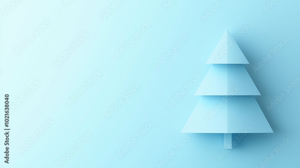 simple and elegant design style illustration with three-dimensional Christmas tree shape, suitable for festive decoration or packaging design. concept of symbolism and New Year illustration simple and elegant design style illustration with three-dimensional Christmas tree shape, suitable for festive decoration or packaging design. concept of symbolism and New Year illustration