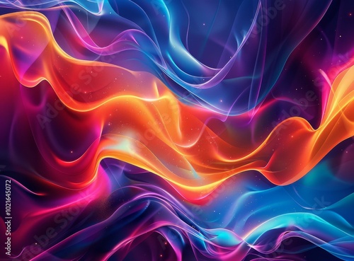 Wallpaper Mural Abstract Colorful Flowing Lines Torontodigital.ca