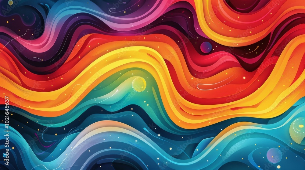 Abstract Colorful Wave Background Design Abstract Colorful Wave Background Design