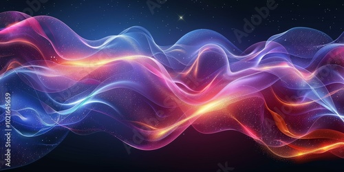 Abstract Colorful Wave Design