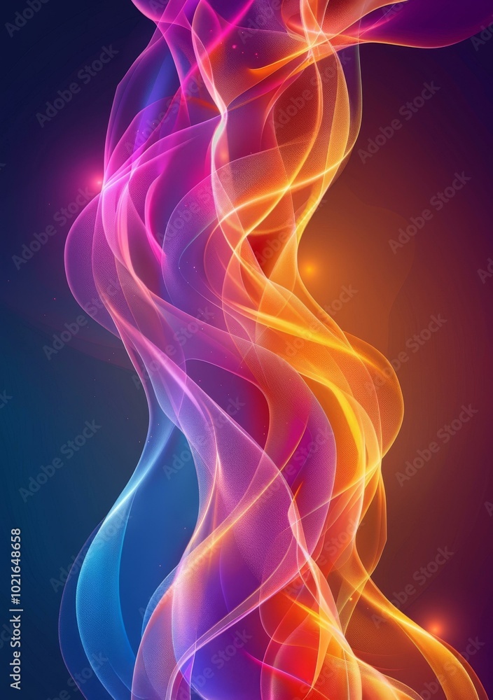 Abstract Colorful Flowing Lines Background Abstract Colorful Flowing Lines Background
