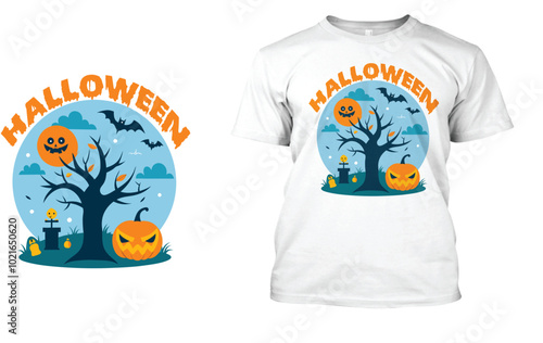 This eye-catching illustration is perfect for any Halloween project! With its bold colors and playful design, it's sure to add a touch of fun to your work.