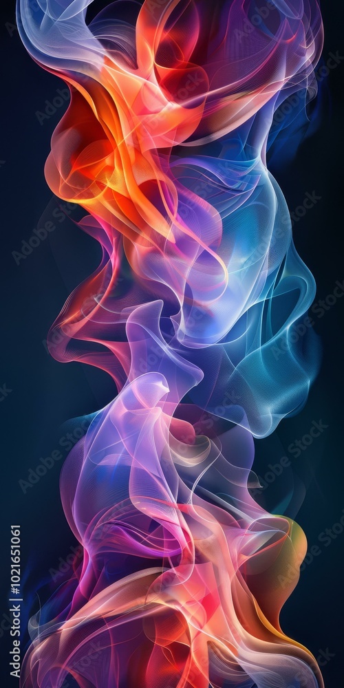 Abstract Colorful Smoke Design Abstract Colorful Smoke Design