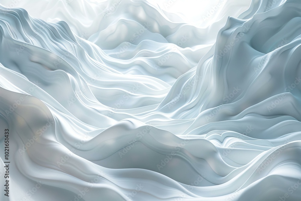 Obraz premium Abstract Flowing Light Fabric Design