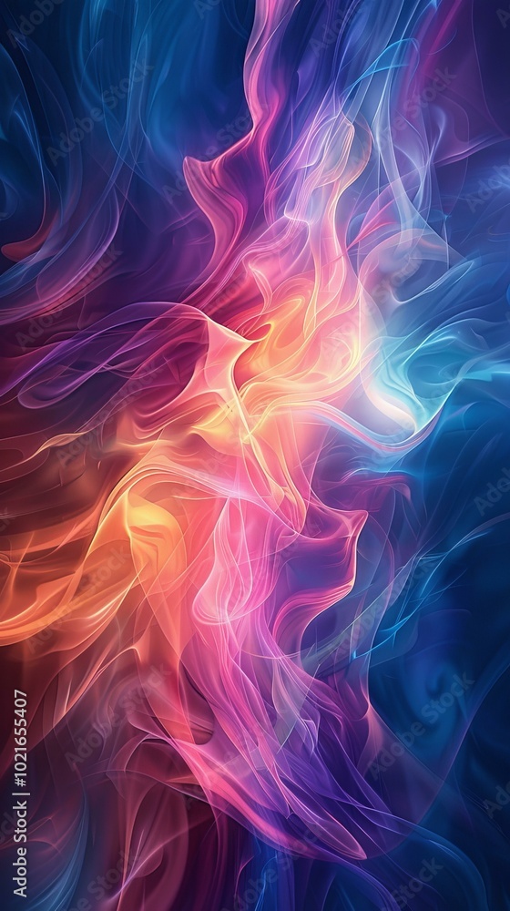 Abstract Colorful Flowing Lines Abstract Colorful Flowing Lines