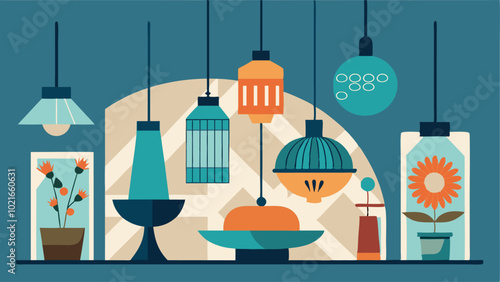 The lighting fixtures are modern and chic adding a contemporary touch to the traditional decor.
