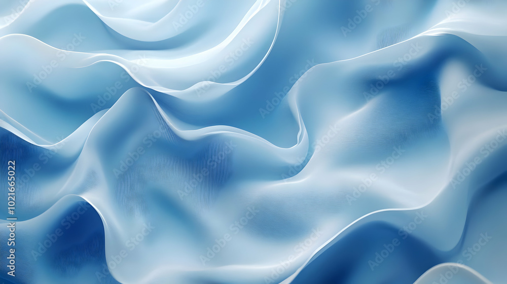 Obraz premium Abstract Blue Wavy Background