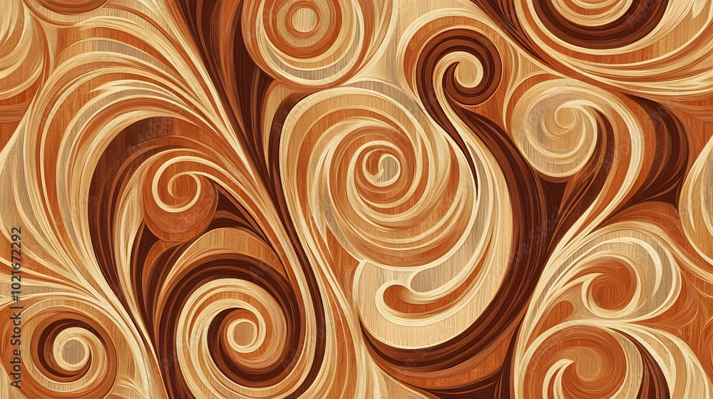 A seamless pattern with a wood grain texture, the colors and patterns merge into each other in an elegant dance of natural beauty A seamless pattern with a wood grain texture, the colors and patterns merge into each other in an elegant dance of natural beauty
