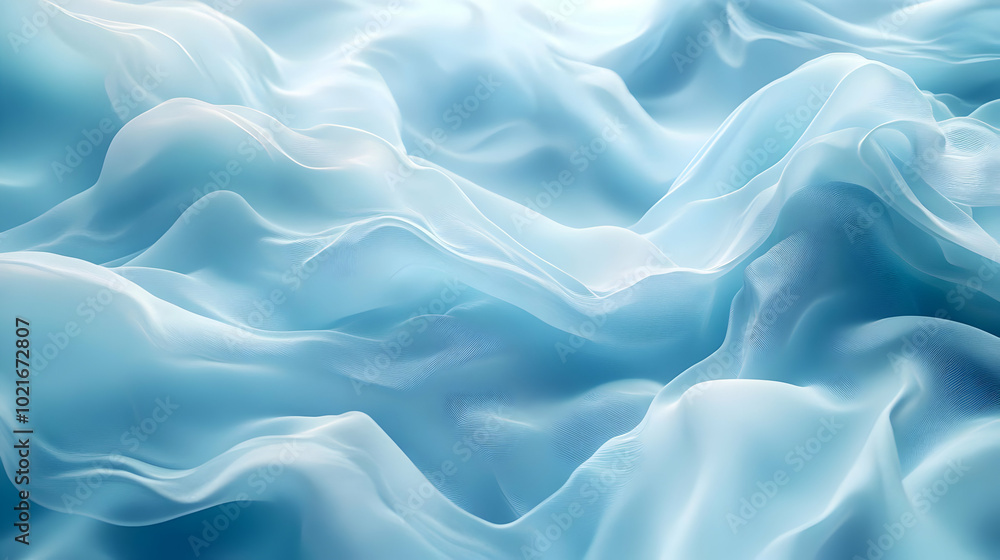 Abstract Blue Wavy Background - Smooth, Serene, Flowing Abstract Blue Wavy Background - Smooth, Serene, Flowing
