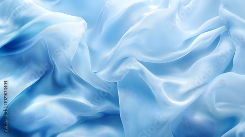 Abstract Blue Fabric Background