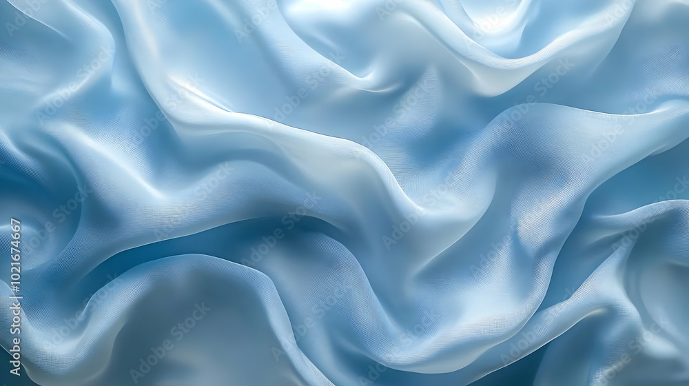 Abstract Blue Fabric Background Illustration Abstract Blue Fabric Background Illustration