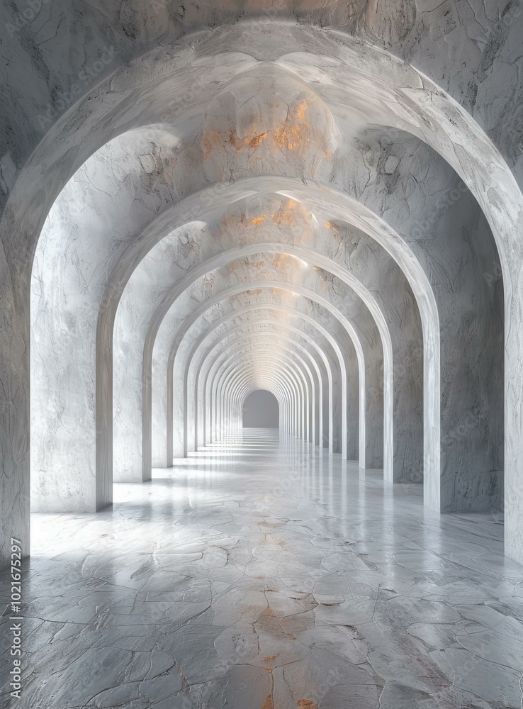 Obraz premium Modern Architecture Interior Corridor