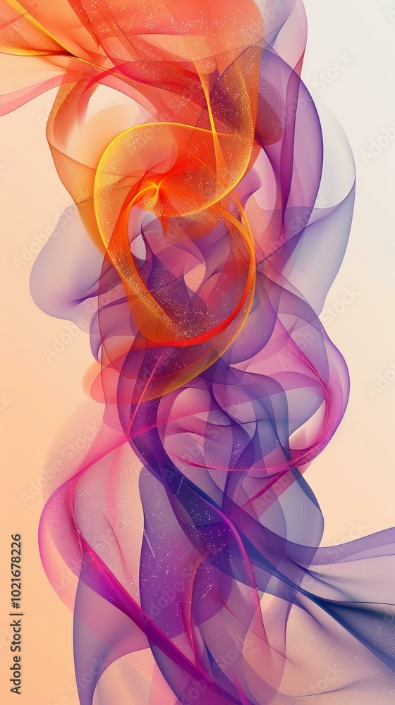 Fototapeta premium Abstract Colorful Flowing Design