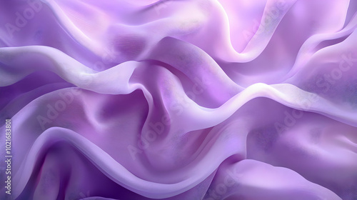 Abstract Purple Wavy Fabric Background